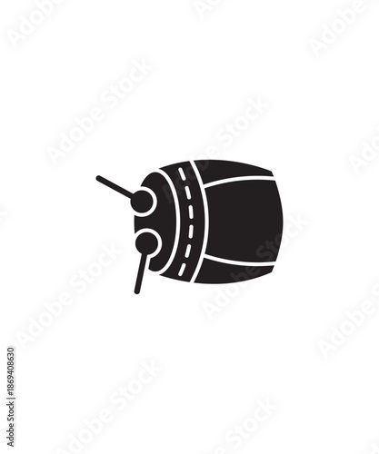 drum icon, vector best flat icon.
