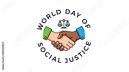 Handshake Symbolizing World Day of Social Justice and Equality