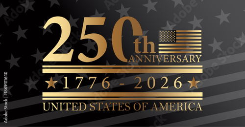250th anniversary USA Background Logo