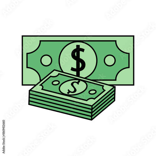 Dollar Bill Money Stack