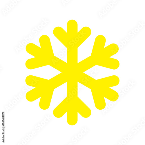 Snowflake Icon Winter Cold Ice Symbol Vector Illustration