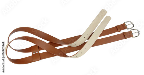 Konstfotografi Leather belt for men's and women's clothing on a transparent background