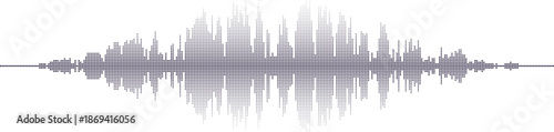 Sound wave pattern illustration Vector