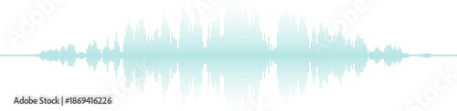 Audio waveform visual representation Vector