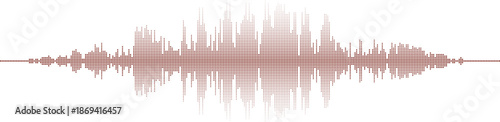 Sound waveform visual representation Vector