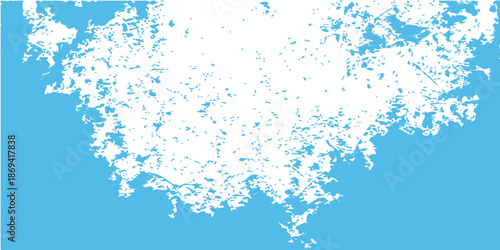 Abstract blue watercolor background with winter snowflakes and splash paint texture design featuring a grunge liquid ink pattern for a holiday christmas wallpaper illustration