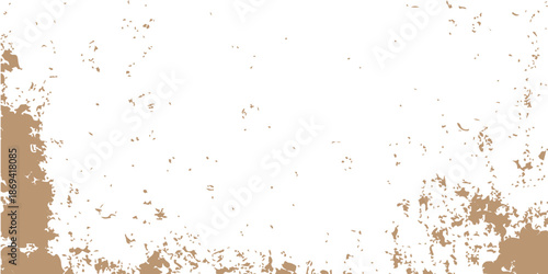 An abstract grunge background featuring a vintage paint splash pattern with ink splatters and dirty liquid textures on an old paper design