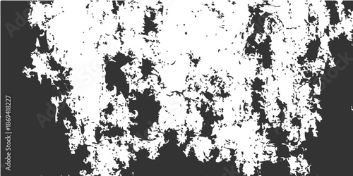 Wallpaper Mural Abstract black and white grunge background featuring a vintage floral pattern with ink splatters and a dirty spray paint texture design Torontodigital.ca