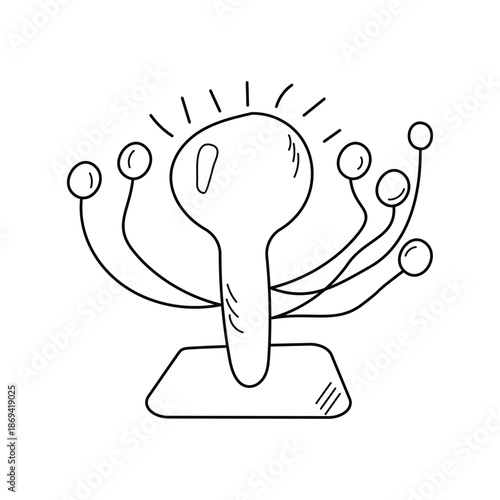 Solar System icon with white background vector stock illustration