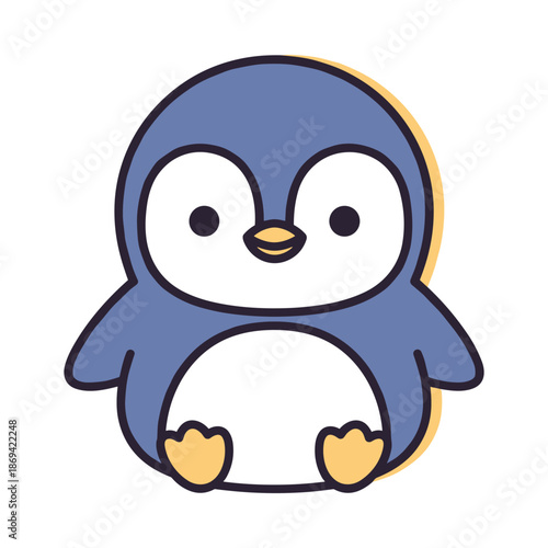 Cute Cartoon Penguin Illustration