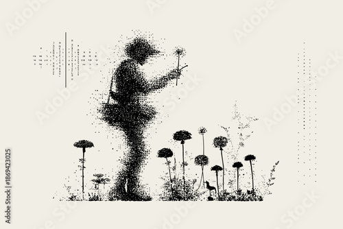 Whimsical Gnome Casting Spells in a Forest