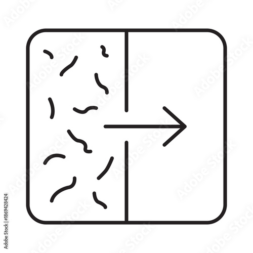 Skin repair icon linear vector design healing process dermatology symbol cell regeneration before after beauty care outline illustration element