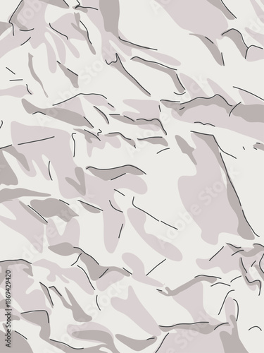 Background Texture of White Paper Crumpled Vector Illustration