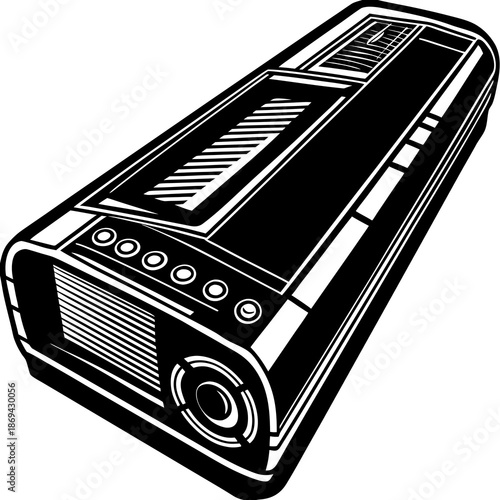 Vintage keyboard illustration