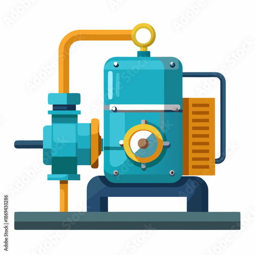 Industrial machinery illustration