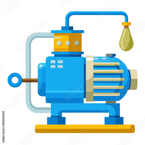 Industrial pump illustration