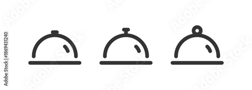 Food tray glyph icon. Vector illustration desing.