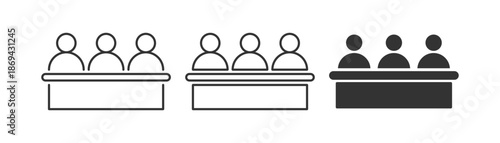 Jury group committee icon. Vector illustration design.
