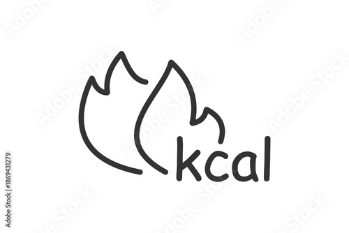 Calorie burn icon. Vector illustration design.