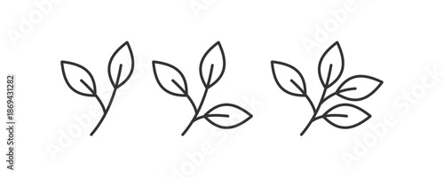 Sprigs of tea icon. Vector illustration design.