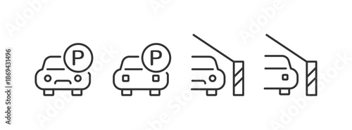 Auto parking icon. Vector illustration design.