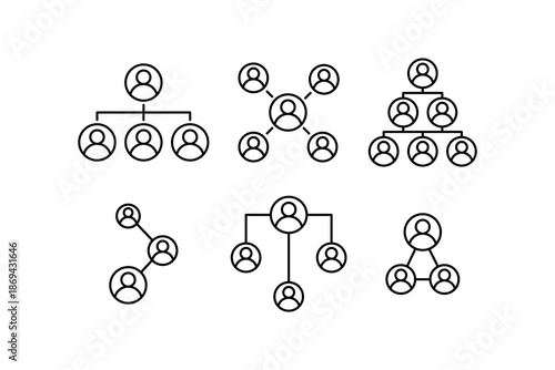 Organization chart icon manager icon. Vector illustration design.