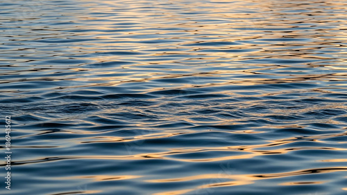 Calm Water Ripples at Sunset