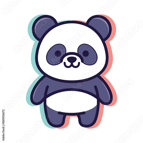 Adorable Cartoon Panda Bear Illustration