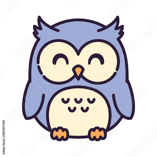 Adorable Cartoon Owl Illustration