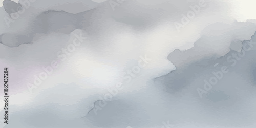Subtle gray and white abstract watercolor background texture Soft pastel shades and artistic wash effect