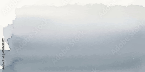 Watercolor background texture gradient in muted dusty blue and pale white artistic wash