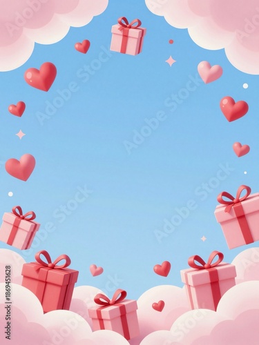 gift box with hearts