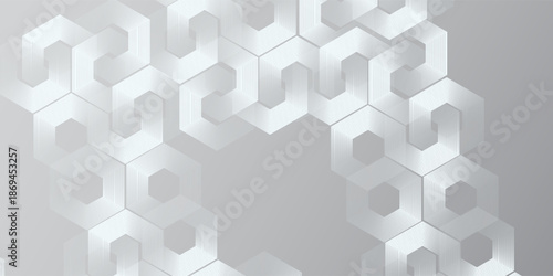 Cuadro en lienzo lines on gray background art nice simple light vector template circle banner