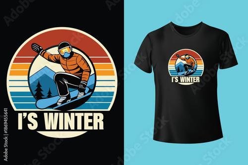 Bold monochrome t shirt design featuring Endeavor Snowboards emblem with globe, mountain, and bomb fuse for extreme winter sports branding