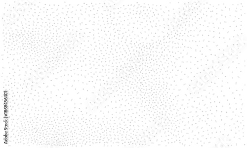 Abstract gray stipple texture vector background featuring chaotic scattered dots and grainy noise effect isolated on white for use as a subtle dust overlay or artistic pattern design element