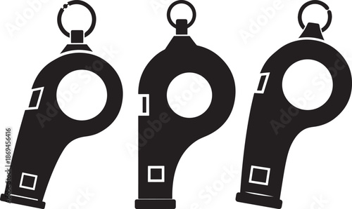 Sport whistle cartoon vector illustration