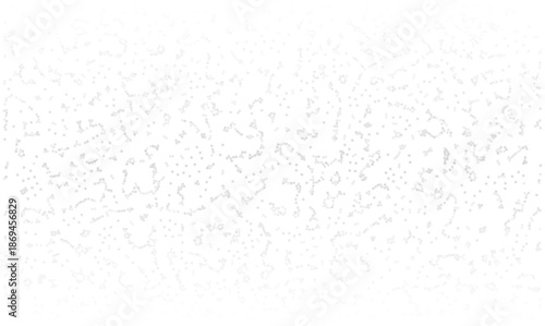 Abstract digital network pattern vector, featuring subtle light grey dots and geometric particles creating a futuristic, interconnected texture. This versatile design is ideal for tech, data, or
