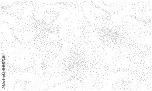 Abstract light gray molecular structure vector illustration on white backdrop. Scientific nanotechnology pattern with scattered dots and connections. Futuristic medical biotech and chemistry texture.