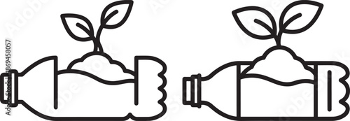 Recycle reuse and growth concept vector