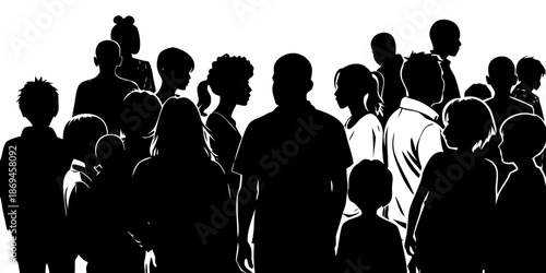 People Silhouette Vector Icon Pack, Business People Silhouette Icon Set