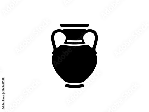 Classic Amphora Greek Vase Silhouette Icon