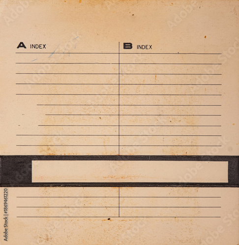 empty audio cassette cover box paper