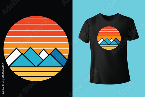 Snowboarding lover, man skiing on snow mountain vector t shirt design