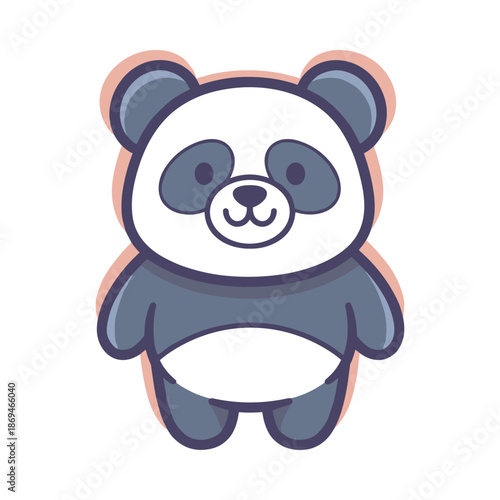 Adorable Cartoon Panda Bear Illustration