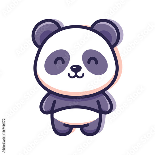 Adorable Cartoon Panda Illustration