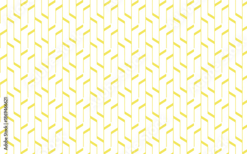 Seamless yellow vector pattern with abstract wavy lines and geometric decorative shapes for wallpaper and design