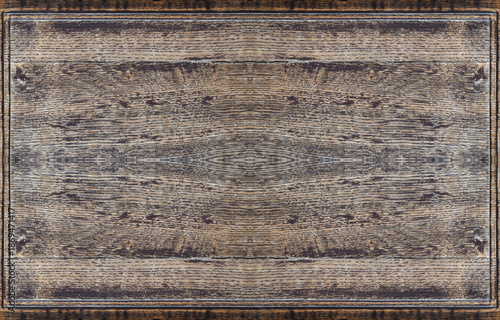 Alte Holztafel mit Holzrahmen