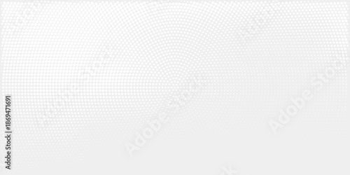 White ai texture with layered wave movement. Halftone dots, fine digital pattern across the background, soft light and calm tone.