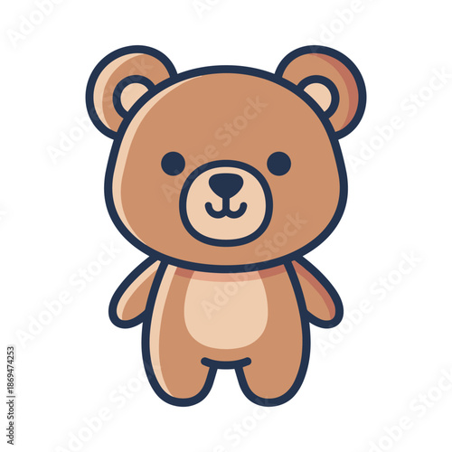 Adorable Cartoon Teddy Bear Illustration