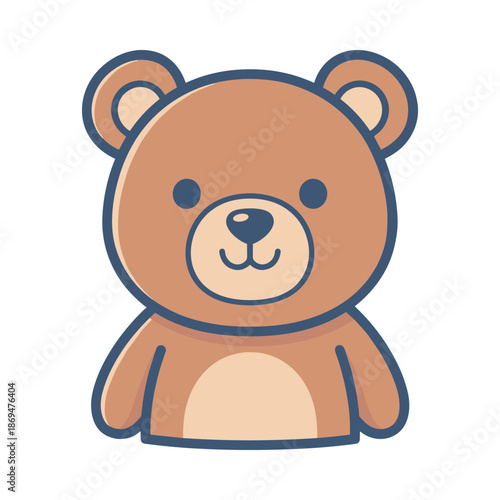 Cute Cartoon Teddy Bear Illustration